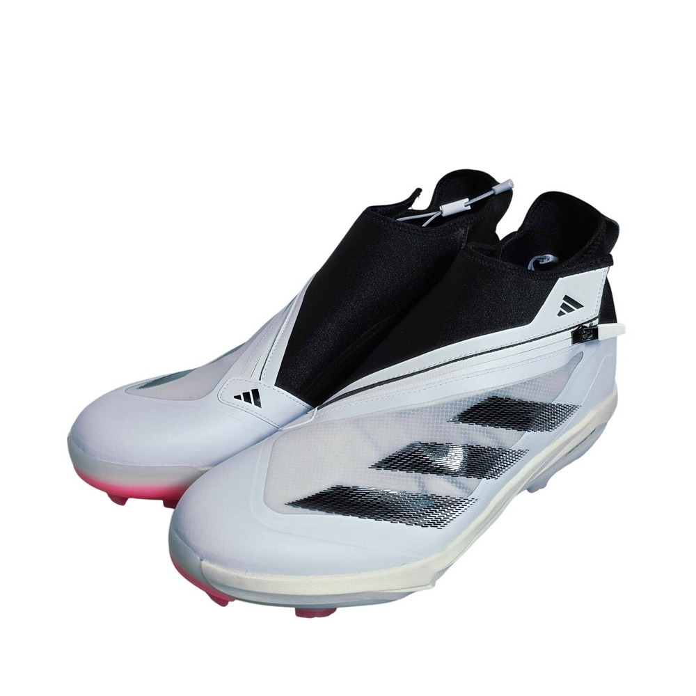Adidas Adizero Impact+ TPU Baseball Cleats Size 14 White Black Pink IF8494 NEW